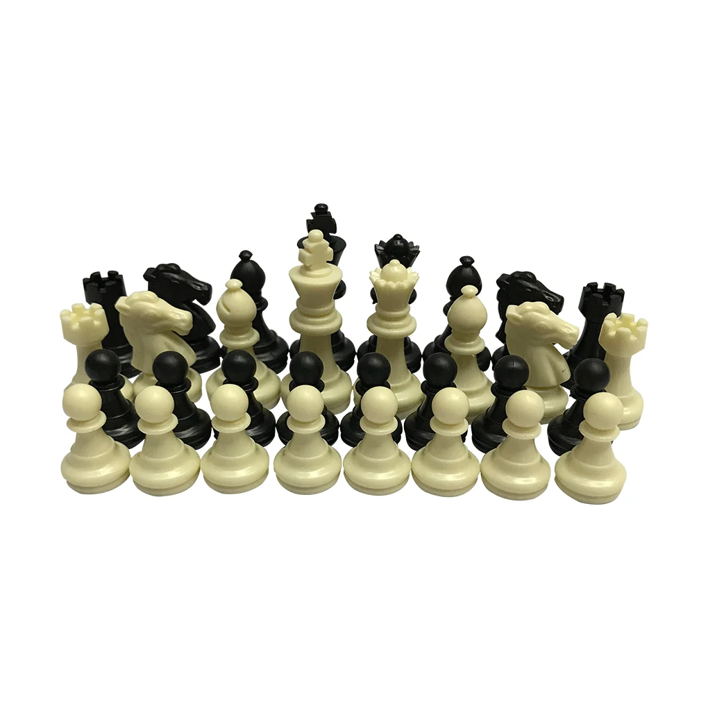 32PCS/Set Plastic International Chess Game Kit Pieces Leisure Entertainment Chess Without Chessboard Gift Interactive Toy