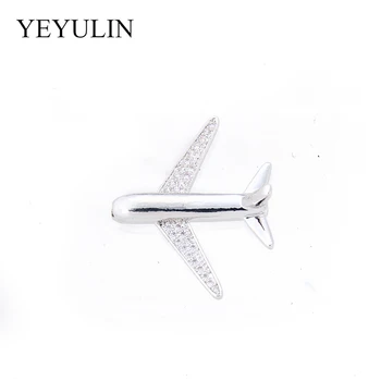 

New Simple Crystal Aircraft Pendant For Making Necklace Bracelet Chain For Women Jewelry Gift Girl Jewelry