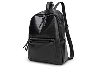 

Fashion School Bag Lady Laptop Backpack Female Solid Pu Leather Travel Shoulder Bags Women Large Capacity Women Backpacks