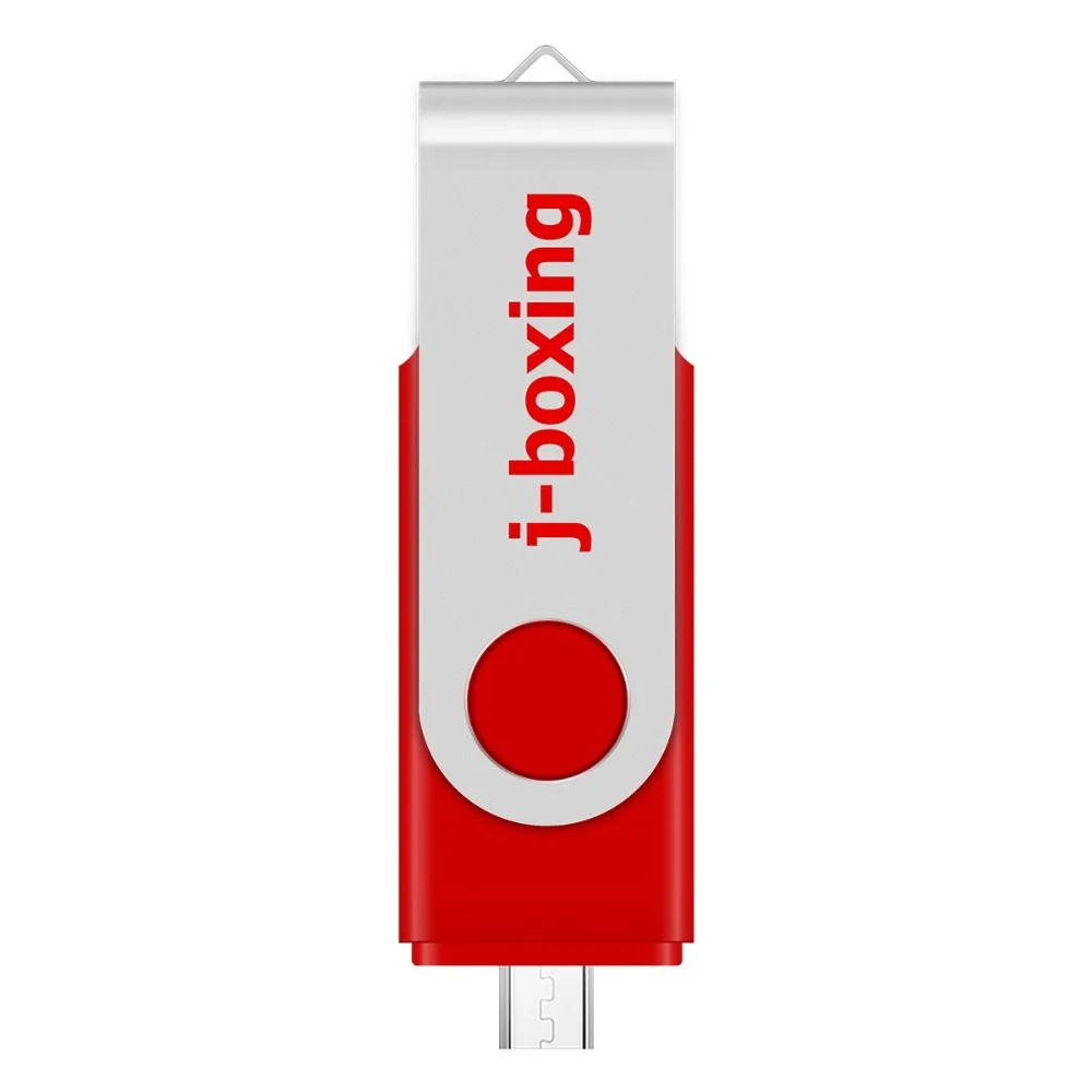 J-бокс OTG 64 GB USB Flash Dual Порты и разъёмы флешки 64 gb Micro USB флэш-накопитель Поворотная карта памяти для samsung huawei Tablet 7 цветов