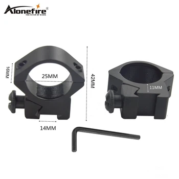 

Alonefire M42 25mm Ring 14mm Rail Dovetail Base Weaver Picatinny Airsoft Rifle Shot gun light Laser Sight Scope hunting Mounts