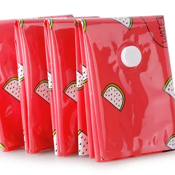 

80*60 8PCS Vacuum Compression Bags with Hand Pump Blanket Quilt Clothes Dustproof Compress Storage Bag Thick Watermelon Pattern