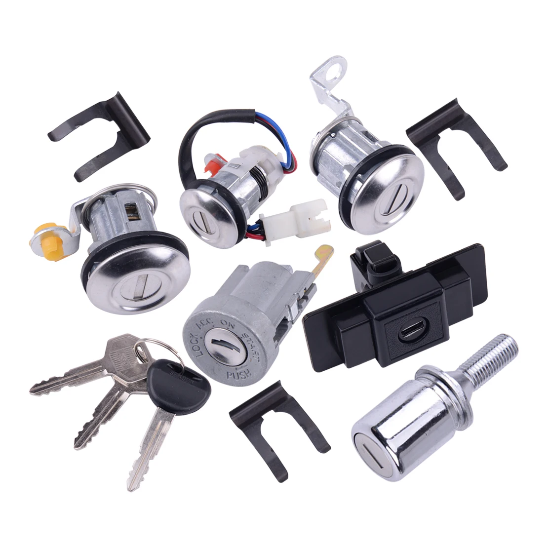 Other Parts & Accessories Ignition Glove Box Spare Tire Lock Cylinder Key Set Fit for