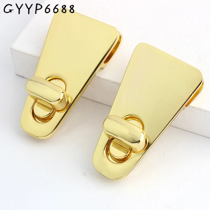 

1-5-20 pieces 50x28mm triangle lock K golden purse turn lock twist turn locks Clasp Accessories