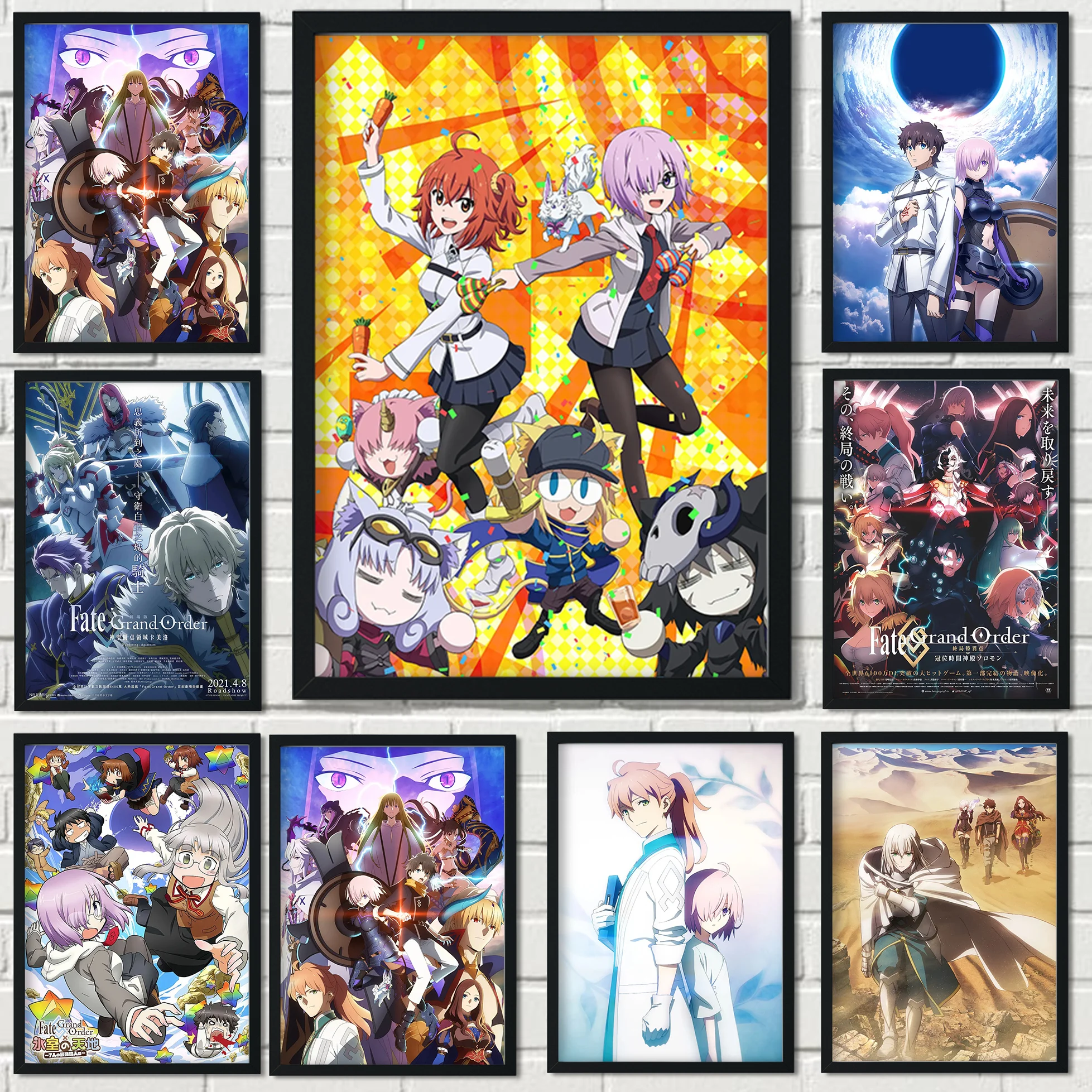 Lukisan Berlian Anime Jepang Fate Poster Besar Fate Grand Order Seni Dinding Karnaval Dekorasi Rumah Dekorasi Kamar Kawaii Berlian Lukisan Cross Stitch Aliexpress