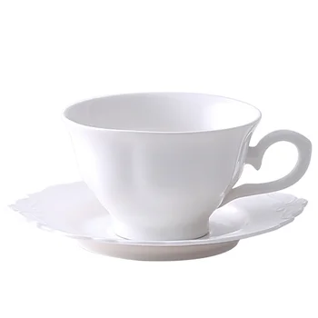 

Single Tea Set British Plain White Cups and Saucers Bone China Miniature Cup and Saucer High Quality Teacup and Saucer II50BYD
