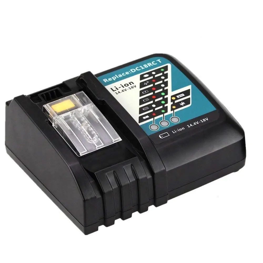 

NEW DC18RCT Li-ion Battery Charger 3A Charging Current for Makita 14.4V 18V BL1830 Bl1430 DC18RC Power tool