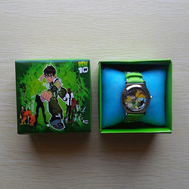 

Ben 10 Cartoon Anime Figures Children's Watch men Color Random Boxed Quartz Watch Fashion Kids Toys for Boys Birthday Gifts