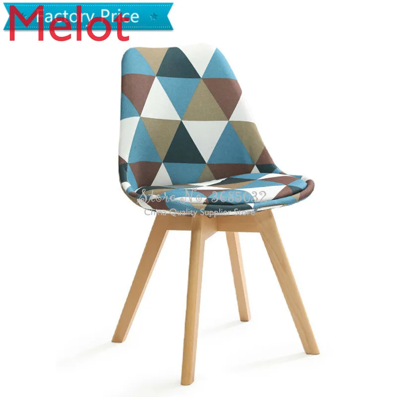 

D,Hot Simple Modern Dining Chair Back Office Chair Creative Solid Wood Nordic Chair for Home & Shop