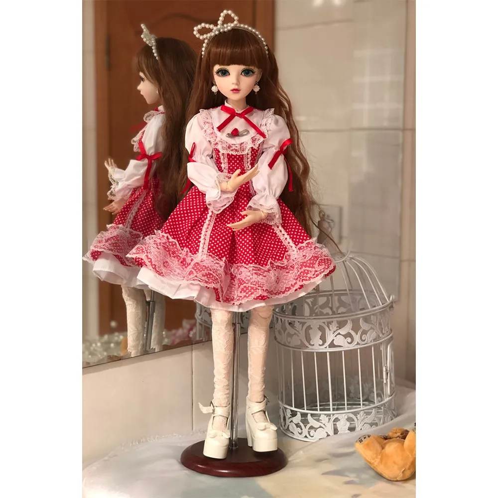 

Bjd Doll 1/3 Makeup Doll 60cm Modern Chinese Beauty Girl Soft Vinyl Handmade Princess Toy Reborn Doll For Kid Xmas Gift Collect