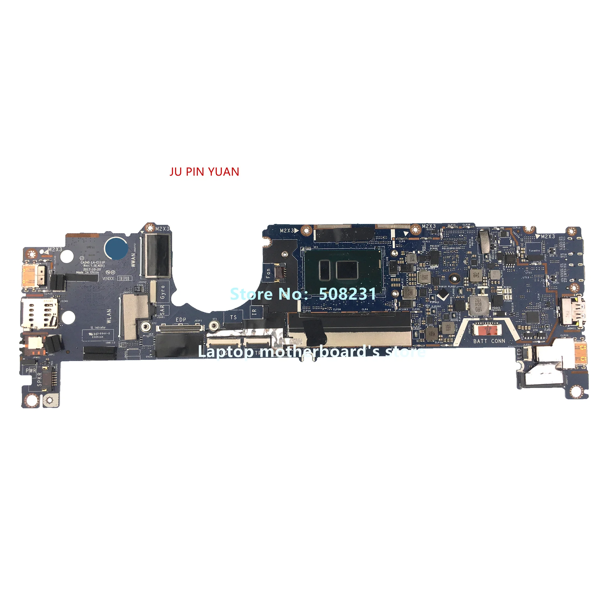 

For Dell Latitude 13 7389 E7389 Laptop Motherboard LA-E111P CAZ40 CN-0KJKKG KJKKG 0KJKKG With I7-7600U 16GB 100% Fully Tested OK