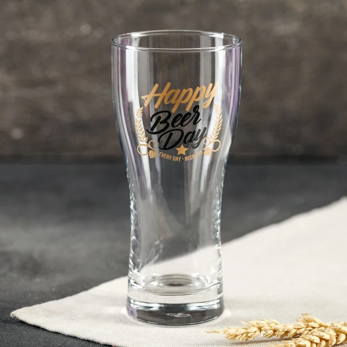 Пивной бокал &quotHappy beer day&quot 570 мл 4747202 | Дом и сад