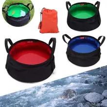 Складная миска для умывальника походная кухонная раковина зеленый