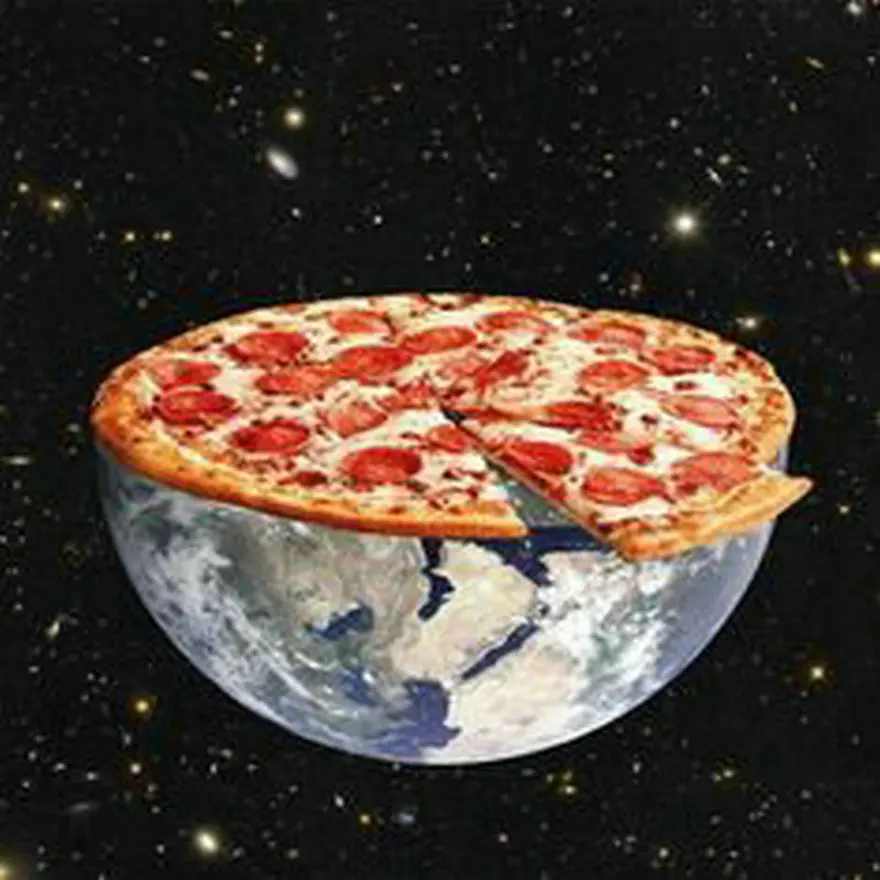 Квадратная/круглая полноформатная алмазная живопись 5d пицца земля ландшафт