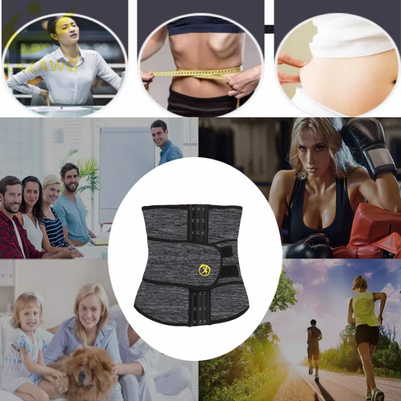 LAZAWG Для женщин талии тренер Неопреновый Пояс Вес потери Cincher Body Shaper пластика