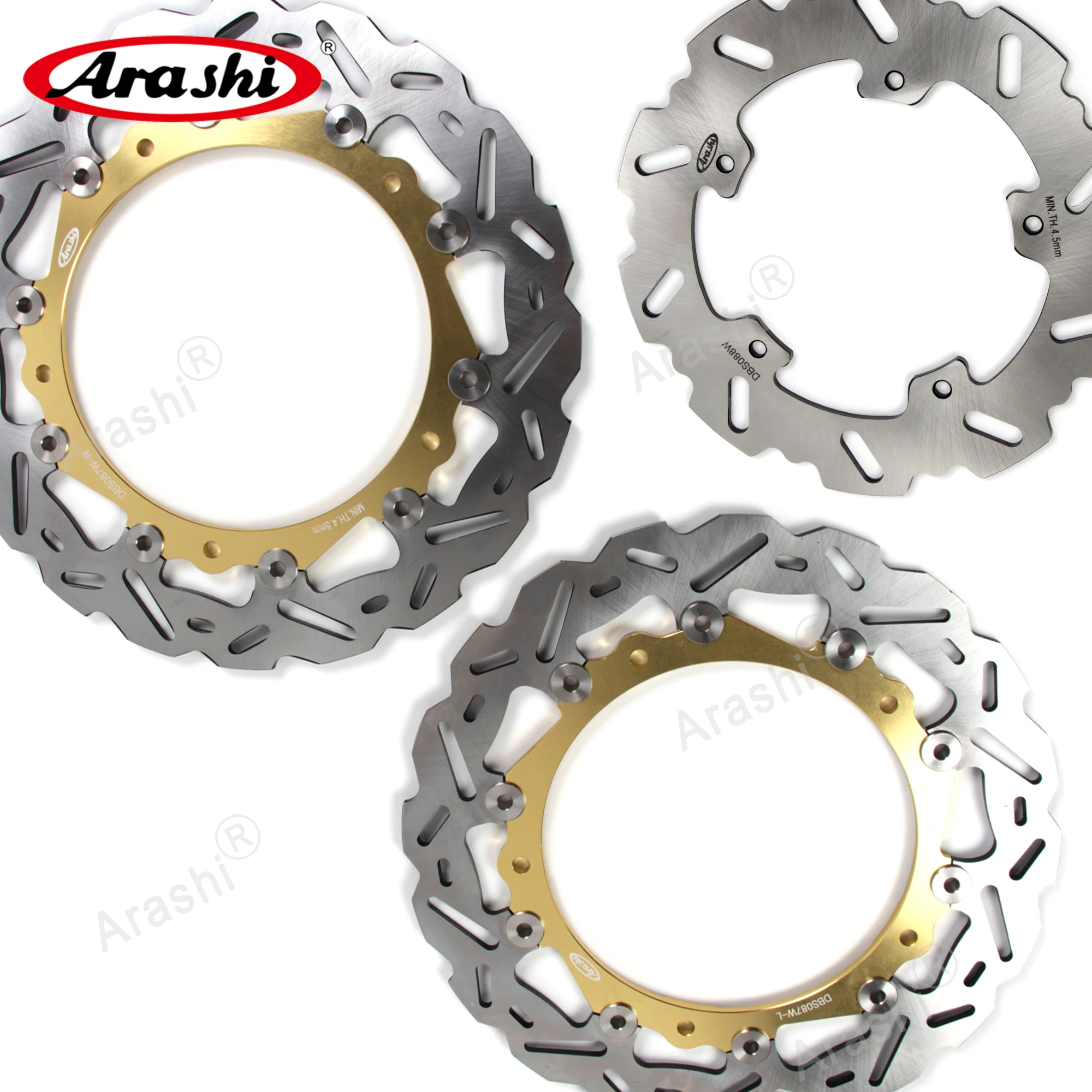 

ARASHI S1000RR / S1000R CNC Floating Front Rear Brake Rotors Disc For BMW S 1000 RR 2009 - 2018 / S 1000 R 2014 - 2017