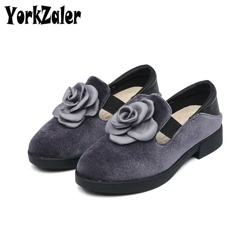 Jorkzaler/весенне-Осенняя детская обувь принцессы для девочек с цветочным рисунком и эластичной лентой; Повседневная обувь для девочек; летняя модная обувь для малышей