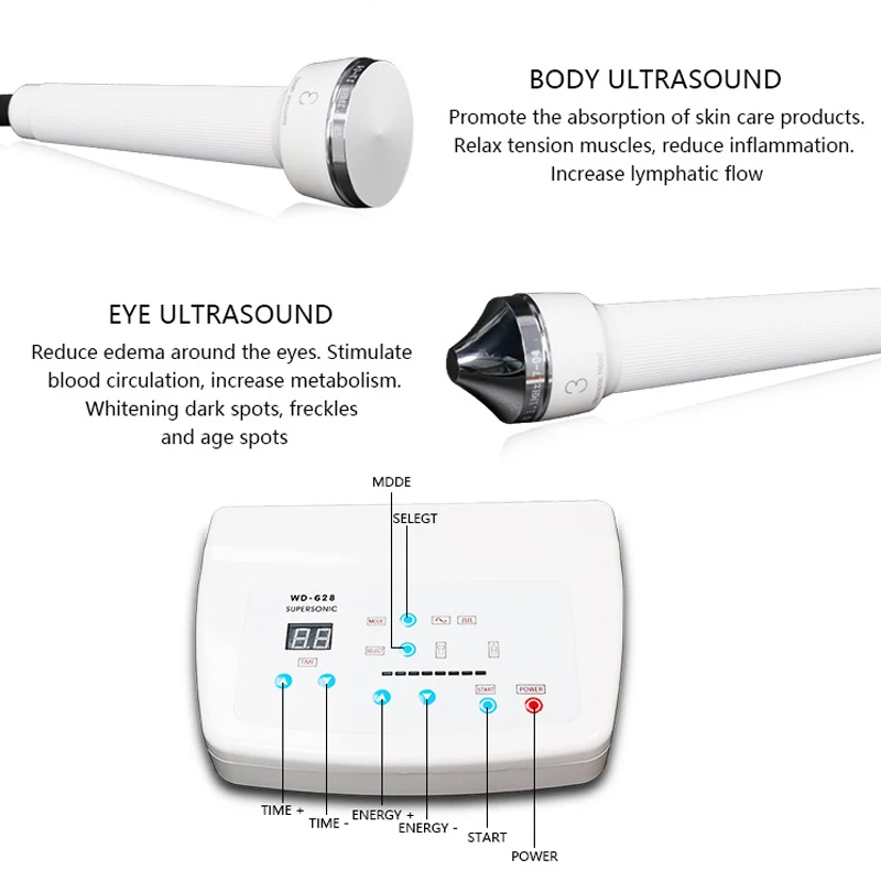 Günstig Ultraschall Gesichts Massager Anti Aging Gesicht Haut Hebe Bleaching Hohe Frequenz 1Mhz Ultraschall Sonde Spa Schönheit Gerät WD 628