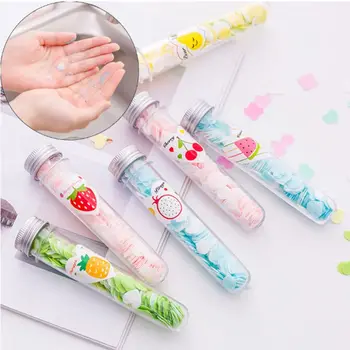 

Portable 5 Bottles Mini Soap Paper Sheet Flower Shape Disposable Scented Slice for Travel Cleaning #11