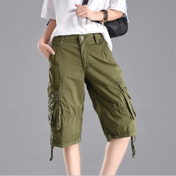 Streetwear Women Casual Cargo Shorts 