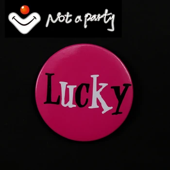 

Party DIY Decorations 12PCS OF 5.8cm fun button Wedding birthday event badge lucky design brooch bachelorette hens favor