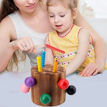 Деревянная гнездовая игрушка, набор когнитивных сортировщиков, Детская развивающая игрушка, детские строительные блоки, детская интеллектуальная подходящая игра, игрушка