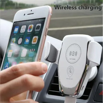 

Car Wireless Charging Phone Holder Air Conditioning Air Outlet Bracket One Button Car Search Fast Charger Wireless Charging