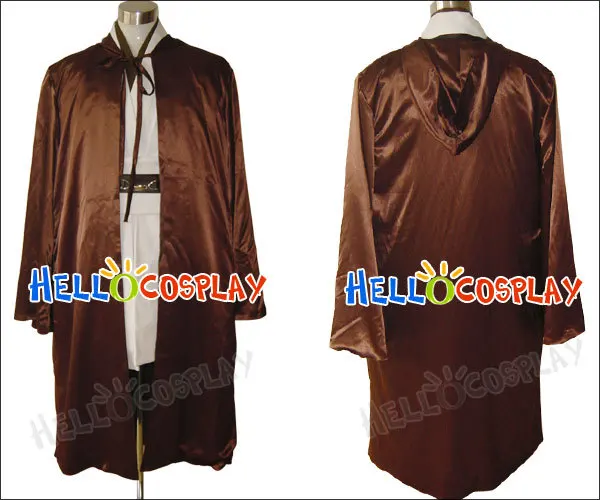 Star Jedi Knight Costume Cosplay Obi Wan Kenobi Anakin Skywalker Ahsoka Tano Halloween Wars Adulto Uomo H008