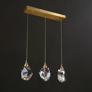 

Postmodern Crystal Living Room Hanging lighting Nordic Restaurant Bar Luxury Led Pendant Lights Fixtures Hallway Suspended Lamps