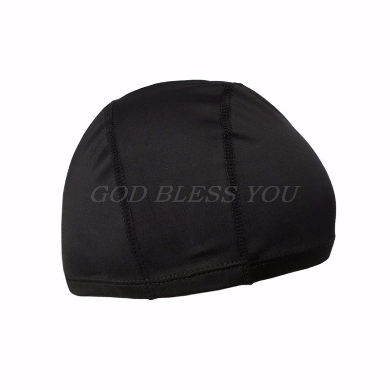 Men Women Durable Flexible Sporty Polyester Swimming Swim Cap Bathing Hat Unisex