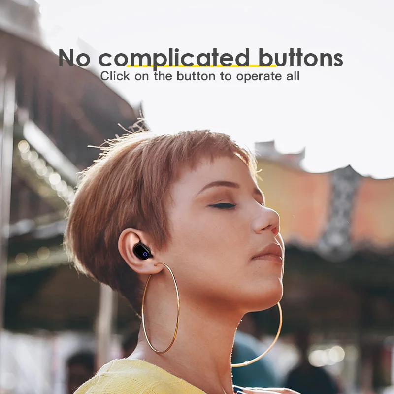 KUULAA TWS Bluetooth наушники беспроводные 5 0 свободные руки игровая гарнитура Blutooth в ухо