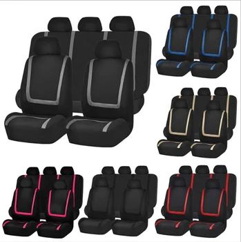 

9pcs Universal Auto Seat Covers Full Set For Car Sedan Truck Van Seat Covers Multi-color Auto Seat Protectors