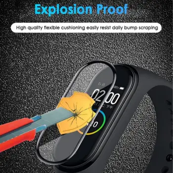 

Protective Film For Mi Band 5 Strap Explosion-proof /scratch-resistant Screen Protector Non-tempered Glass