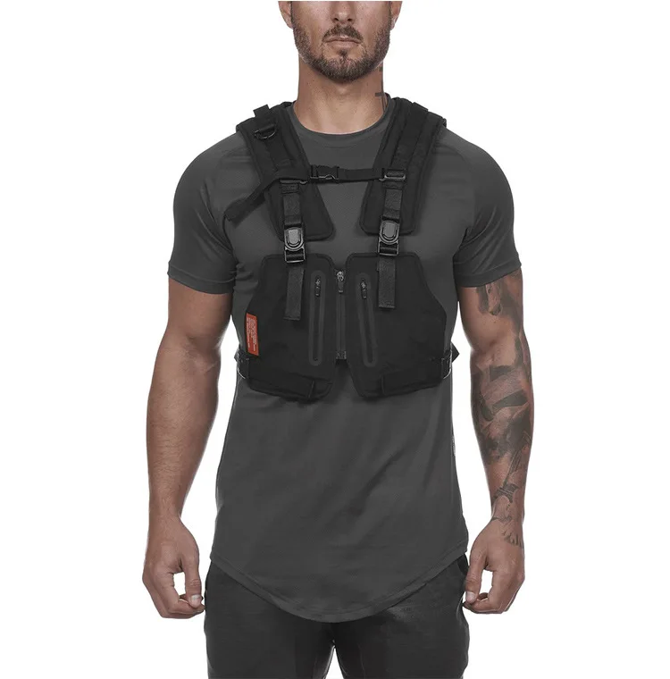 Многофункциональный тактический жилет с карманом защитный марафон жилет для бега Светоотражающая Спортивная одежда для бега рыбалка жилет сумка