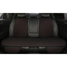 Большой размер льняной Чехол-протектор на автомобильное сиденье льняная задняя часть сиденья Подушка коврик спинка для авто интерьера грузовик внедорожник караваны(Blac