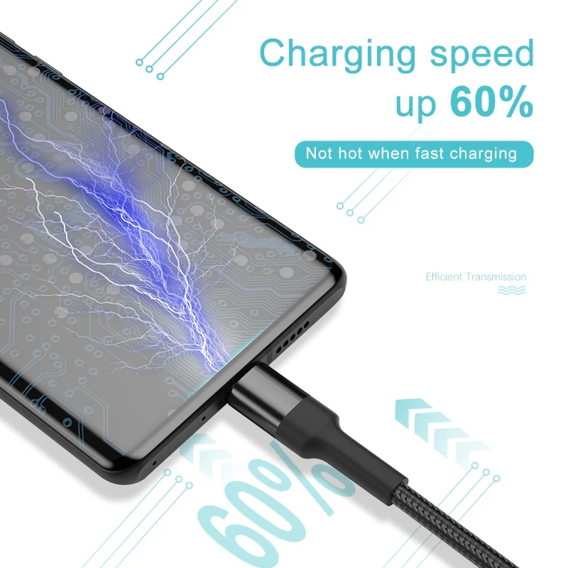 OREY 3A Micro USB кабель для быстрой зарядки для samsung S9 USB кабель для Xiaomi Redmi Note 7 зарядный кабель USB кабель для передачи данных