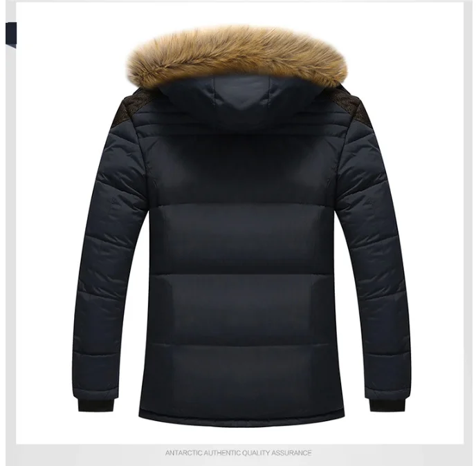 Brand Winter Jacket Men Parkas Mens Military Windbreaker Thick Warm Fur Hooded Snow Jacket Male Parka Coats Plus Size M- 7XL