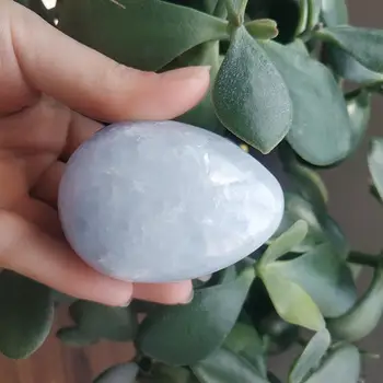 

Natural crystal stone celestite egg crystal quartz eggs healing stone home decoration