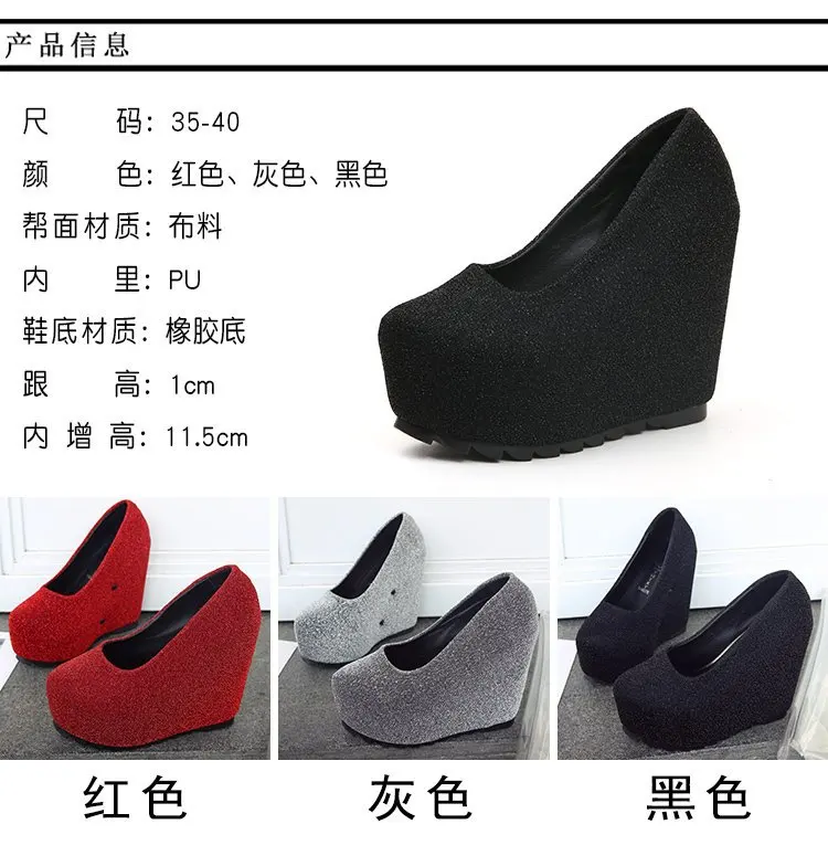 Весенние туфли в Корейском стиле; новые стильные женские туфли на высоком каблуке с острым носком и водонепроницаемой платформой; Туфли с круглым закрытым носком