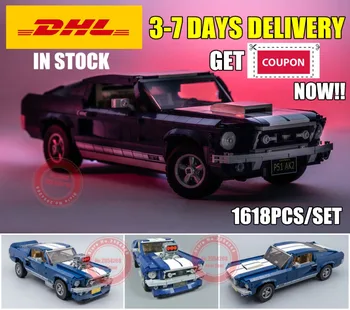 

New Technic car 21047 Creator Expert Ford Mustang fit technic 10265 city Building Blocks Bricks DIY Toys Birthday Gift