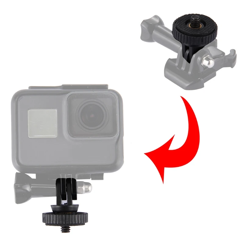 

Mini Tripod Screw Mount Adapter 1/4'' Monopod For GoPro Hero 5/4 For Xiaomi Yi