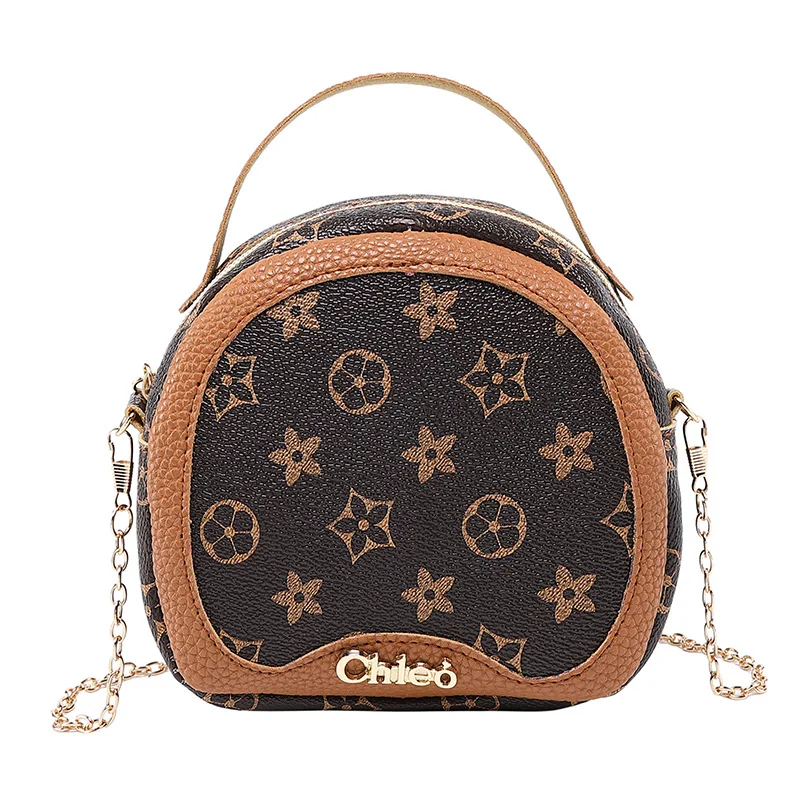 

Sheng chuang Beauty Summer Shoulder Cross-body Hand round Bag Chain Contrast Color Change Mobile Phone Activity Gift Women's Sma