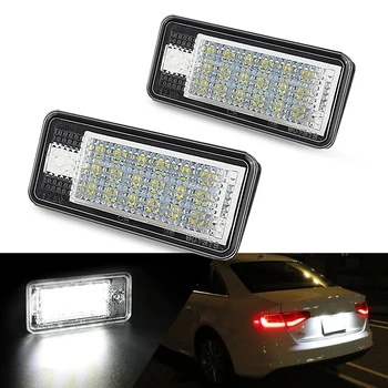 

Error Free LED Number License Plate Light Auto Lamp For Audi A3 A4 S4 RS4 B6 B7 A6 RS6 S6 C6 A5 S5 2D Cabrio Q7 A8 S8 RS4 Avant