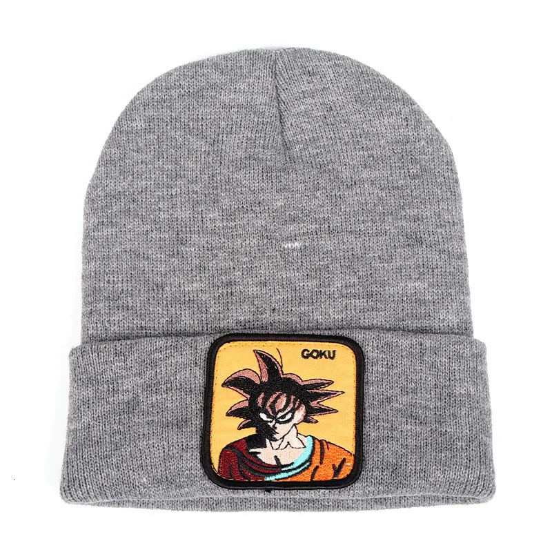 Dragon Ball Z MAJIN BUU Beanie, высококачественные хлопковые повседневные шапочки для мужчин и женщин, теплая вязаная зимняя шапка, модная однотонная шапка унисекс