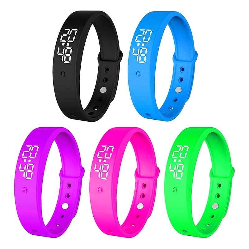 Reloj inteligente deportivo V9 con termómetro, pulsera deportiva resistente al agua con Bluetooth y Monitor de temperatura corporal