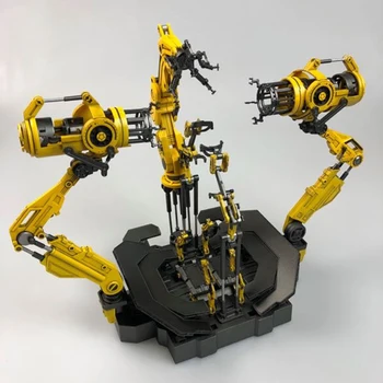 

About 25cm 1/12 scale Armor Removal Station For 6 inches Super hero Iron men scene Model With LED light can be moved Accessories