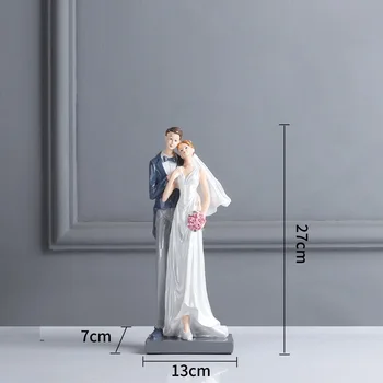 

Nordic Modern Lover Figure Art Sculpture Abstract Wedding Boy Girl Statue Resin Art&Craft Home Decorations Wedding Gift
