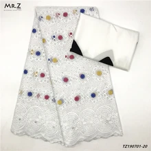 Mr. Z 2,5+ 2,5 ярдов швейцарская вуаль кружева в швейцарском стиле имитация шелковых материалов африканская Анкара Высококачественная восковая ткань с принтом