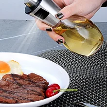 Uniform Glass Food-Grade Stainless-Steel Spray-Bottle Baking-Olive-Oil 200ml Kitchen