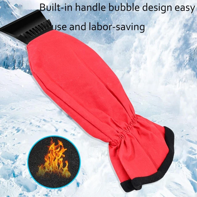 Car Ice Scraper Mitt Winter Warm Car Windshield Snow Shovel Glove  Waterproof Universal Car Accessories - AliExpress